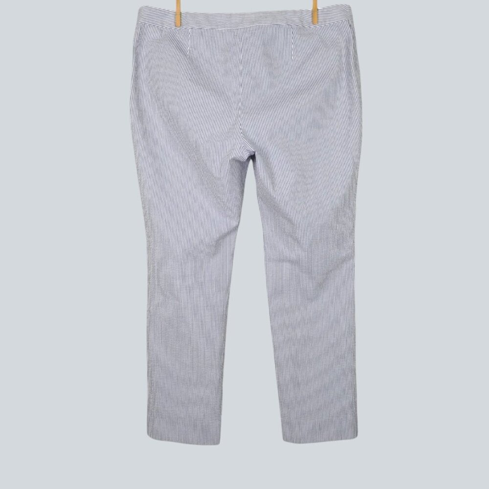 BROOKS BROTHERS NATALIE FIT SEERSUCKER CROPPED PANTS - Picture 4 of 8